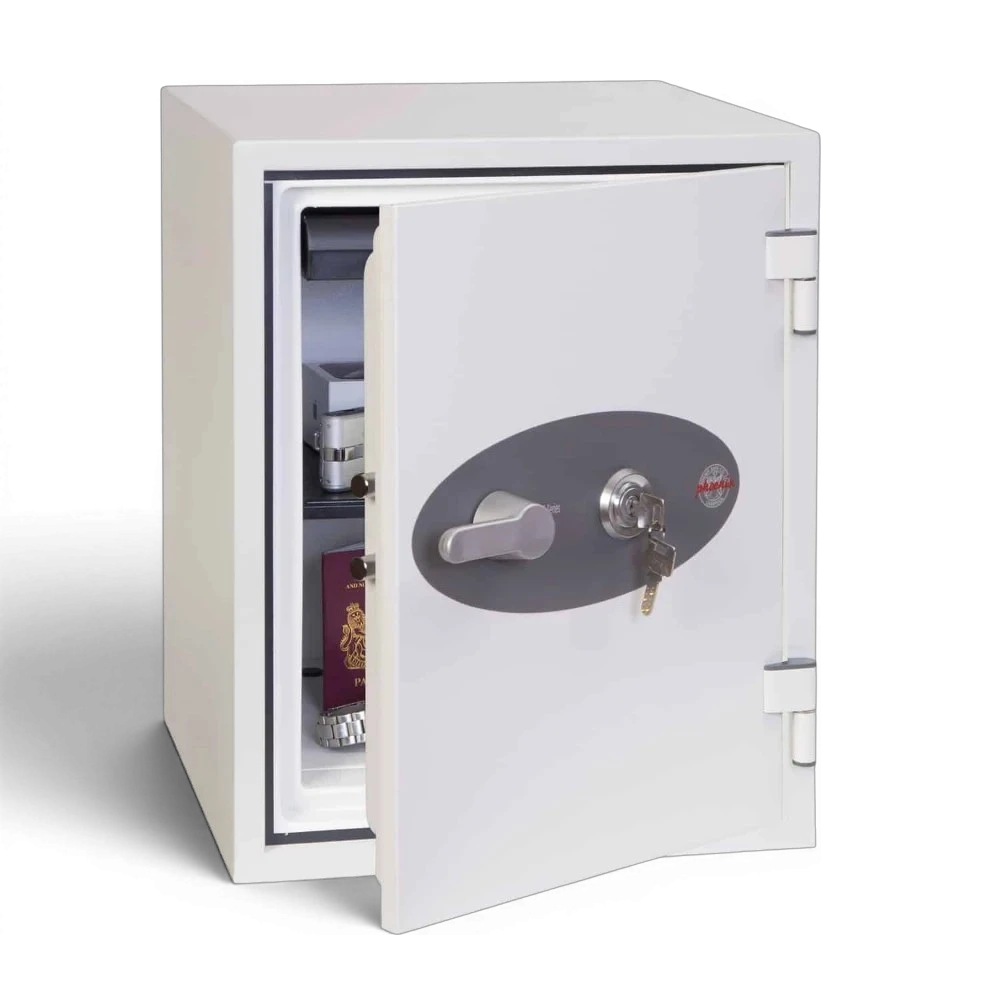 Coffre-fort homologué PHOENIX Titan protection contre le vol et l'incendie pour objets de valeur et bijoux.