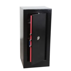 Coffre-fort Technomax Home Safe HS20 fermé avec serrure électronique et pênes de verrouillage