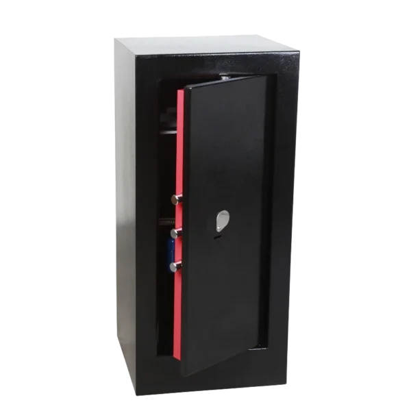 Coffre-fort Technomax Home Safe HS20 fermé avec serrure électronique et pênes de verrouillage