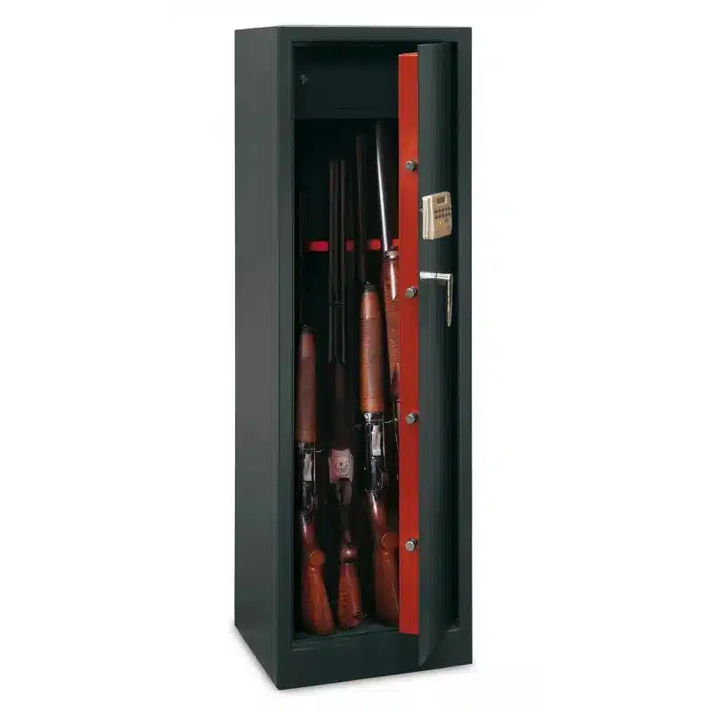 Armoire forte pour fusils TECHNOMAX TCE/10 – 10 Armes – Serrure électronique à écran LCD