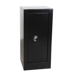 Coffre-fort Technomax Home Safe HS20 fermé avec serrure manuelle à clé et loquet de verrouillage