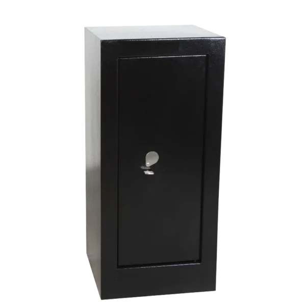 Coffre-fort Technomax Home Safe HS20 fermé avec serrure manuelle à clé et loquet de verrouillage