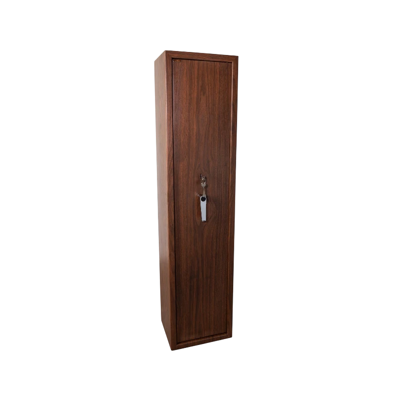 Armoire à fusils Technomax TCL/5 finition cerisier porte fermée vue de face